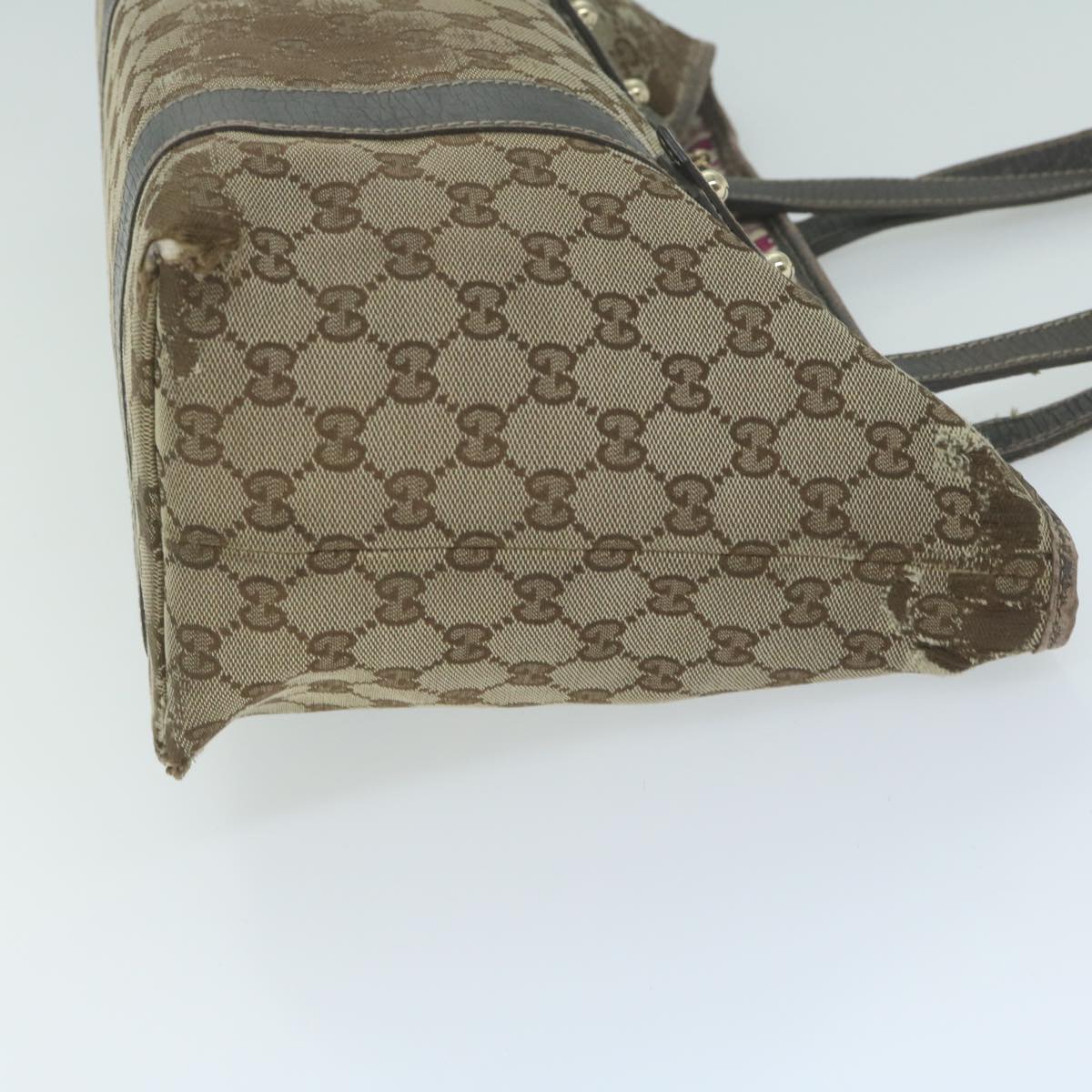 GUCCI GG Canvas Tote Bag Beige 170898  64653