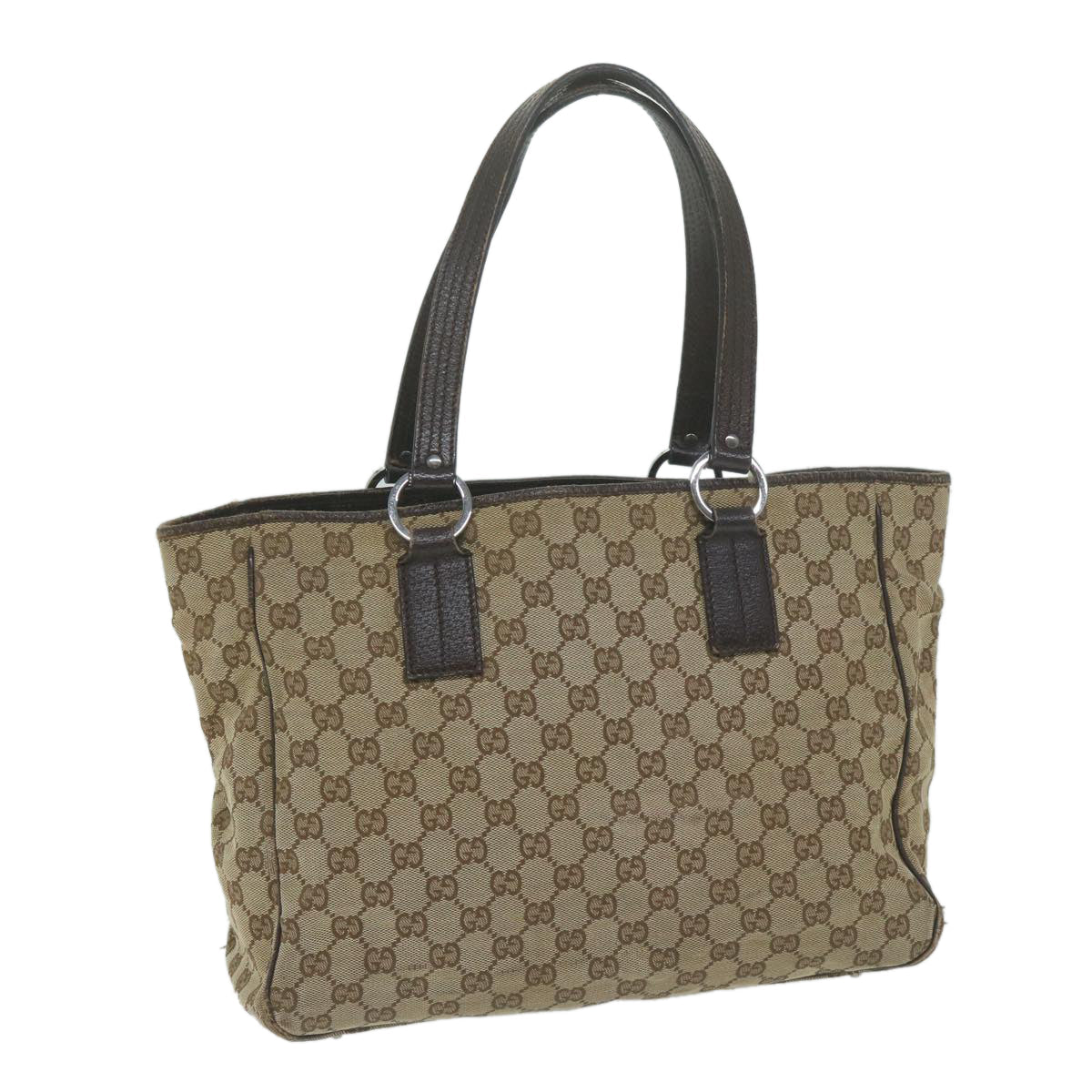 GUCCI GG Canvas Tote Bag Beige 113017  64654