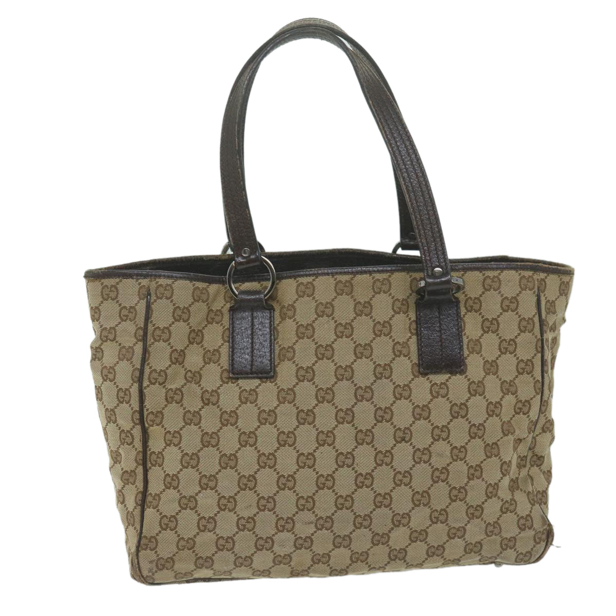 GUCCI GG Canvas Tote Bag Beige 113017  64654