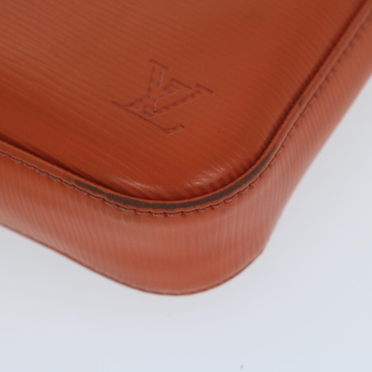 LOUIS VUITTON Epi Pochette Accessoires Pouch Orange Pimon M40778 LV 64680