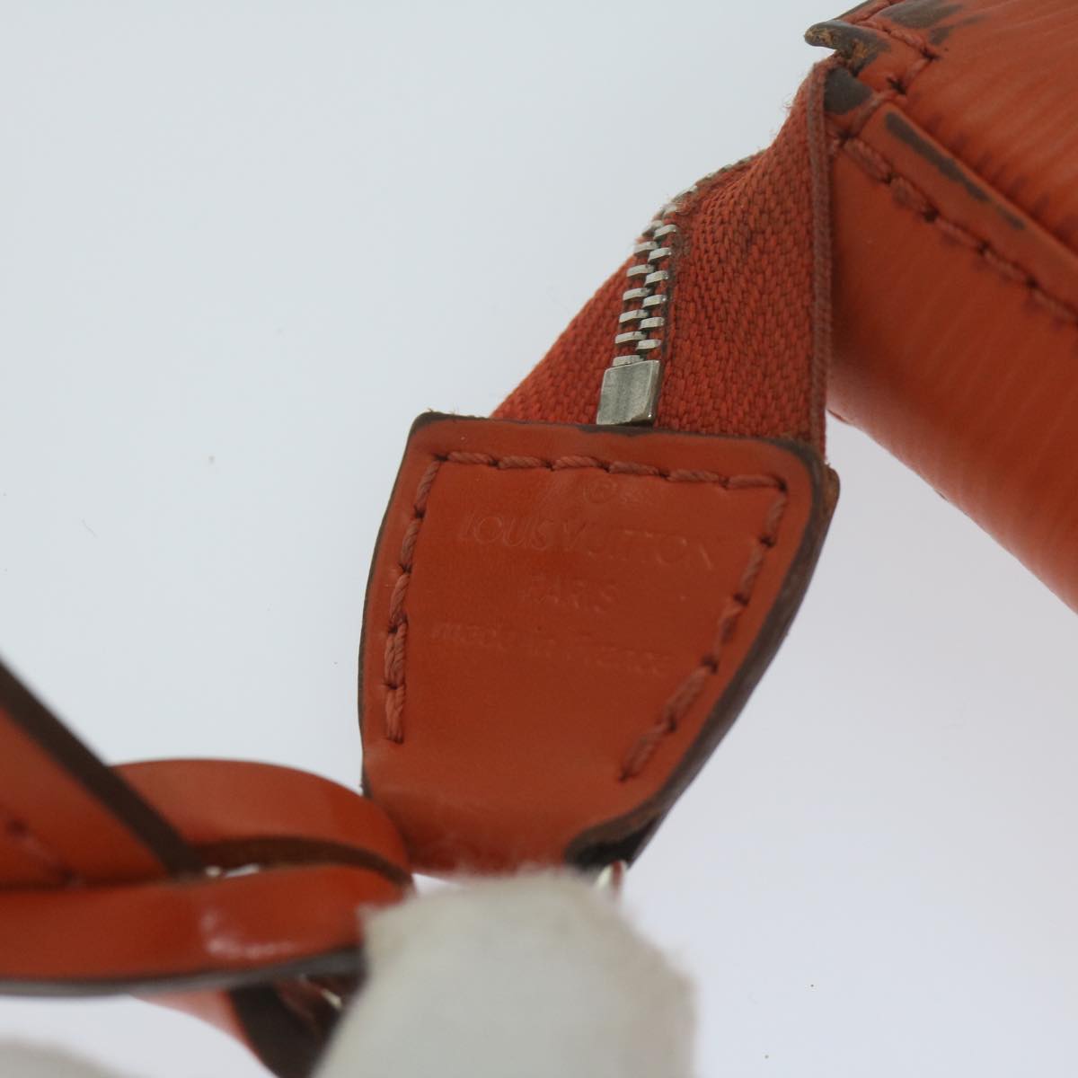 LOUIS VUITTON Epi Pochette Accessoires Pouch Orange Pimon M40778 LV 64680