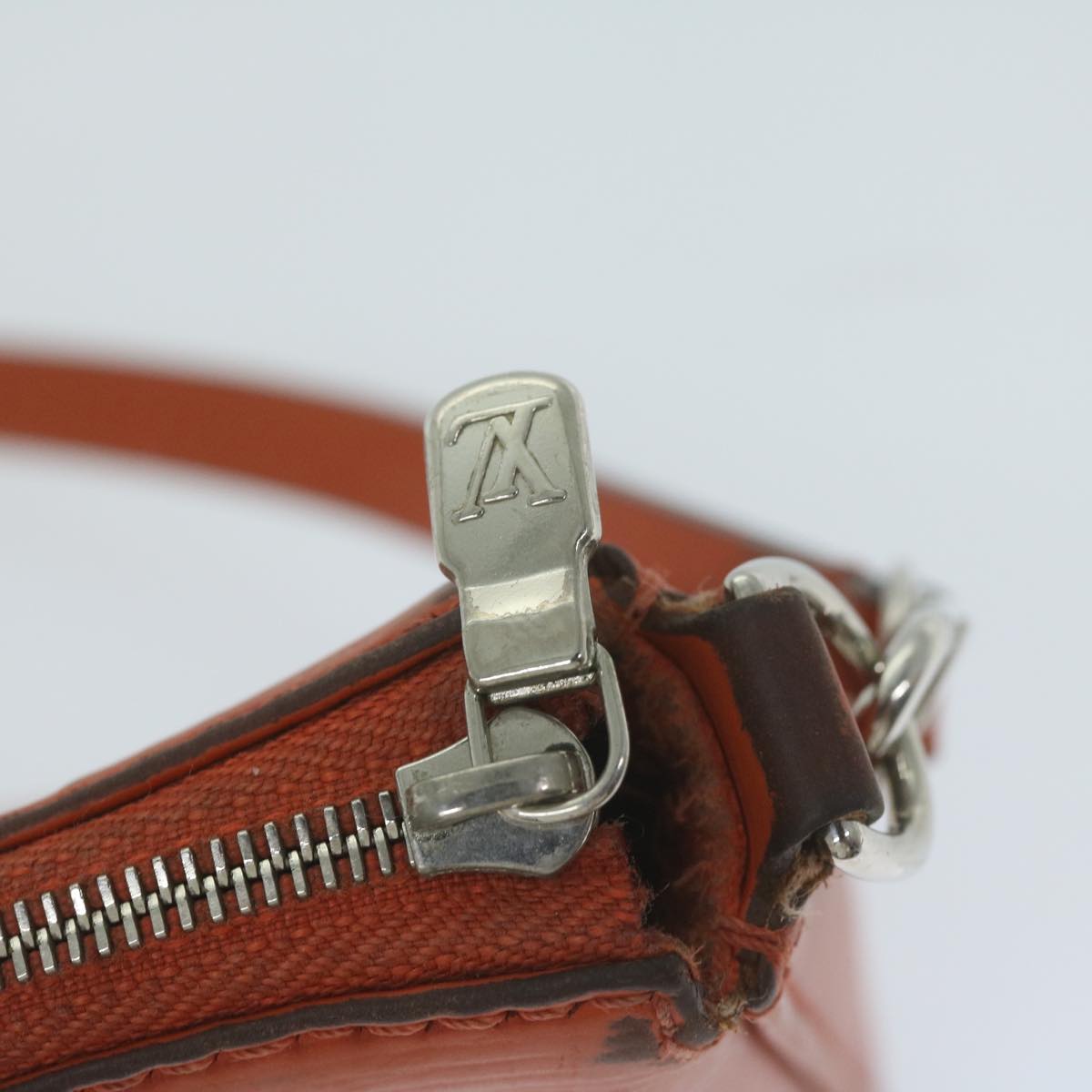 LOUIS VUITTON Epi Pochette Accessoires Pouch Orange Pimon M40778 LV 64680
