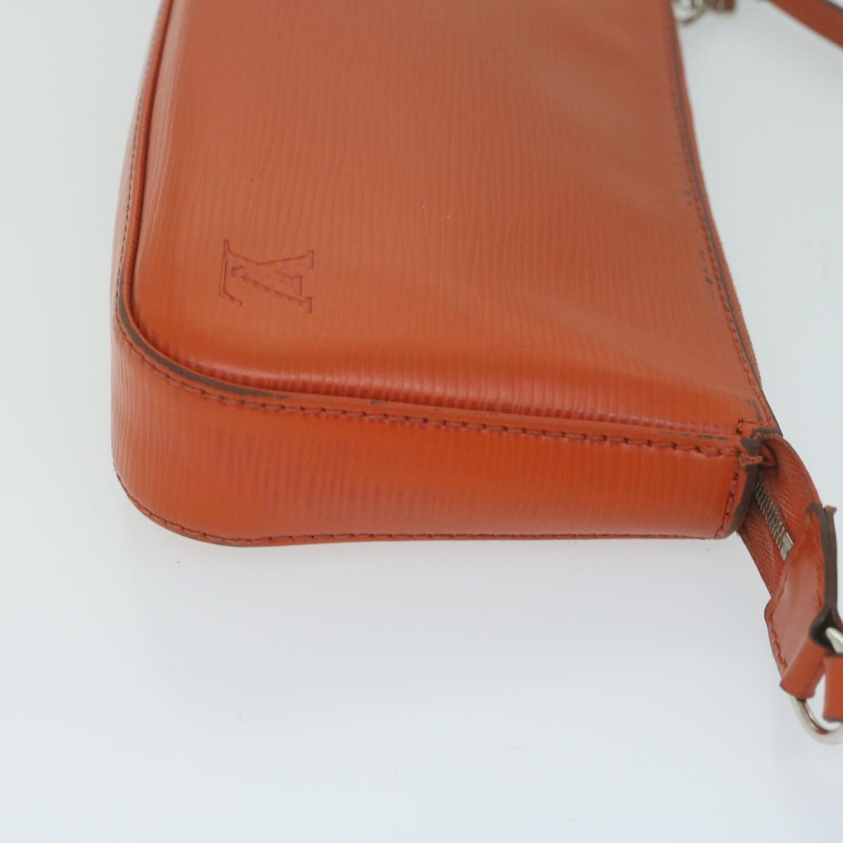 LOUIS VUITTON Epi Pochette Accessoires Pouch Orange Pimon M40778 LV 64680