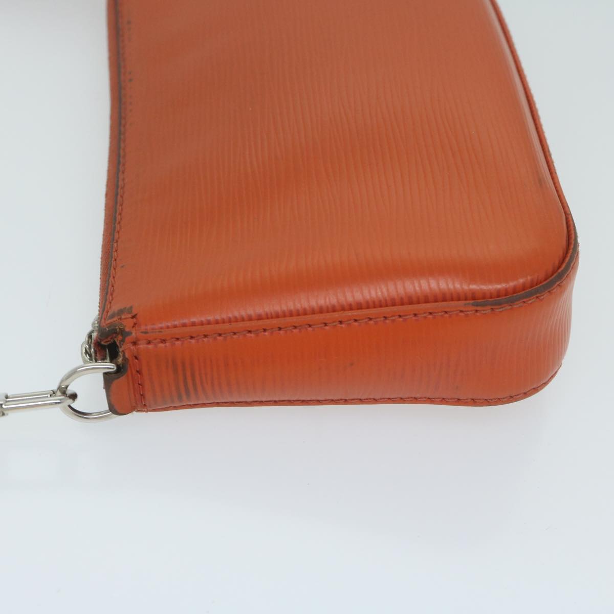 LOUIS VUITTON Epi Pochette Accessoires Pouch Orange Pimon M40778 LV 64680