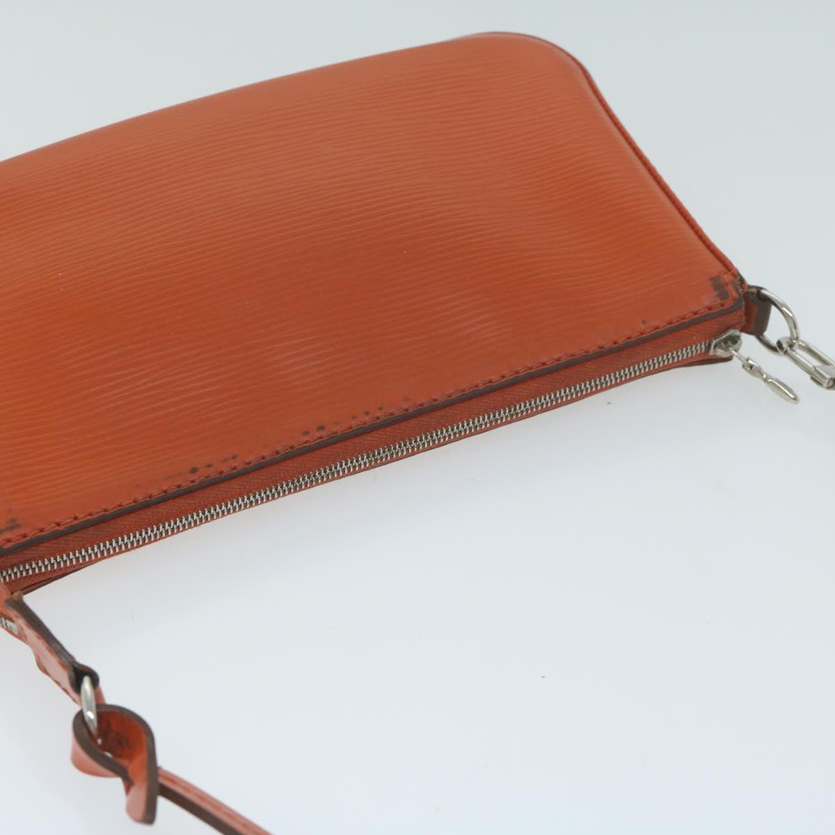 LOUIS VUITTON Epi Pochette Accessoires Pouch Orange Pimon M40778 LV 64680