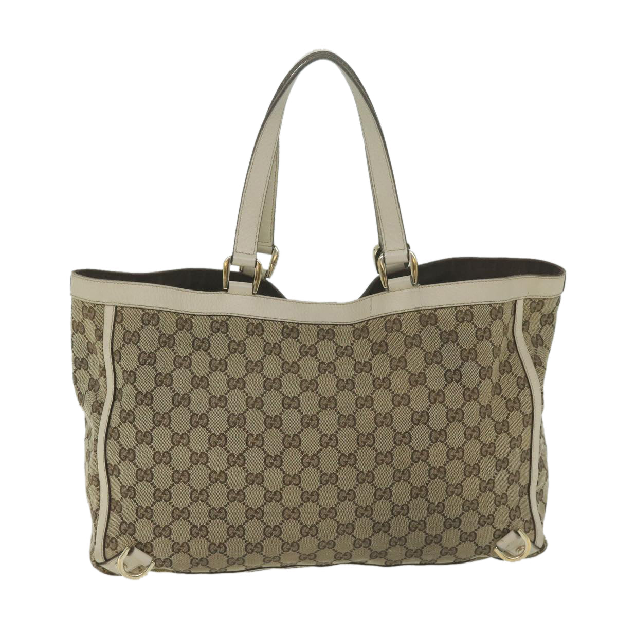 GUCCI GG Canvas Tote Bag Beige 141472  64769