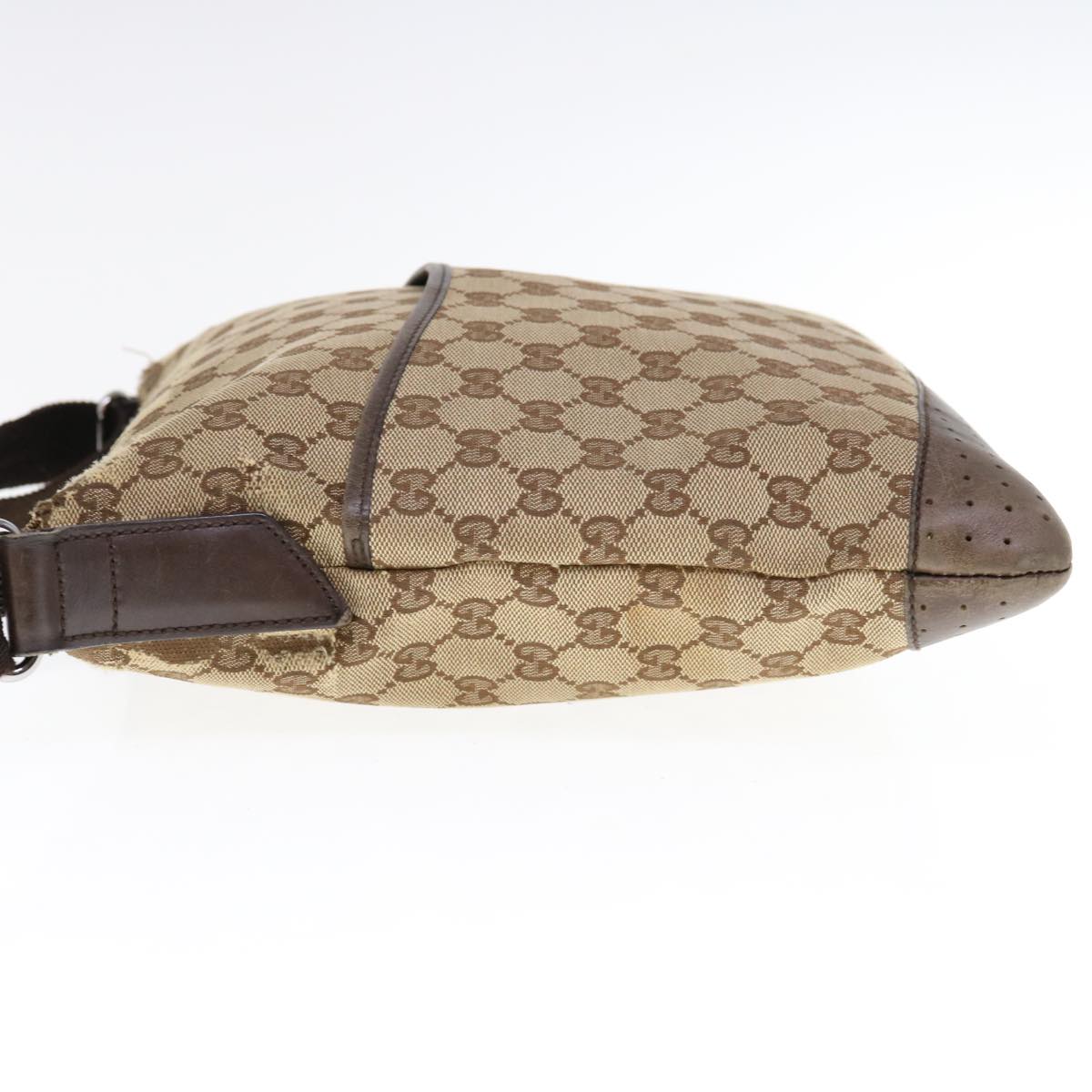 GUCCI GG Canvas Shoulder Bag Beige 145857  64778