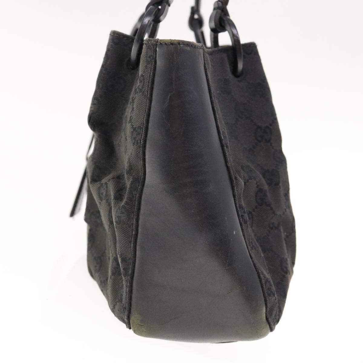 GUCCI GG Canvas Hand Bag Black  64872