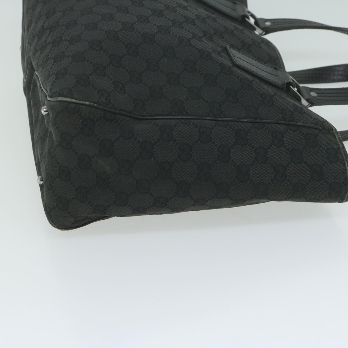 GUCCI GG Canvas Tote Bag Black  64873