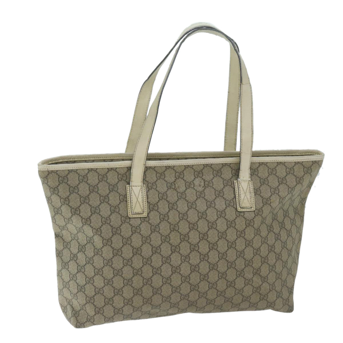 GUCCI GG Canvas Tote Bag Coated Canvas Beige  64875
