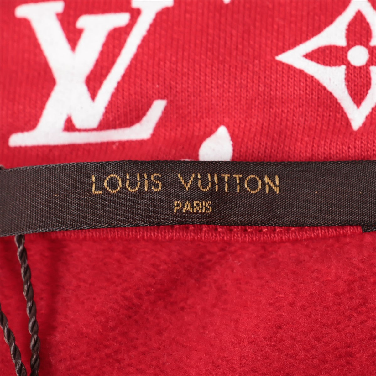 Louis Vuitton x Supreme 17AW Cotton x Leon Parker L Men Red HDY91WJIU Monogram Box Logo