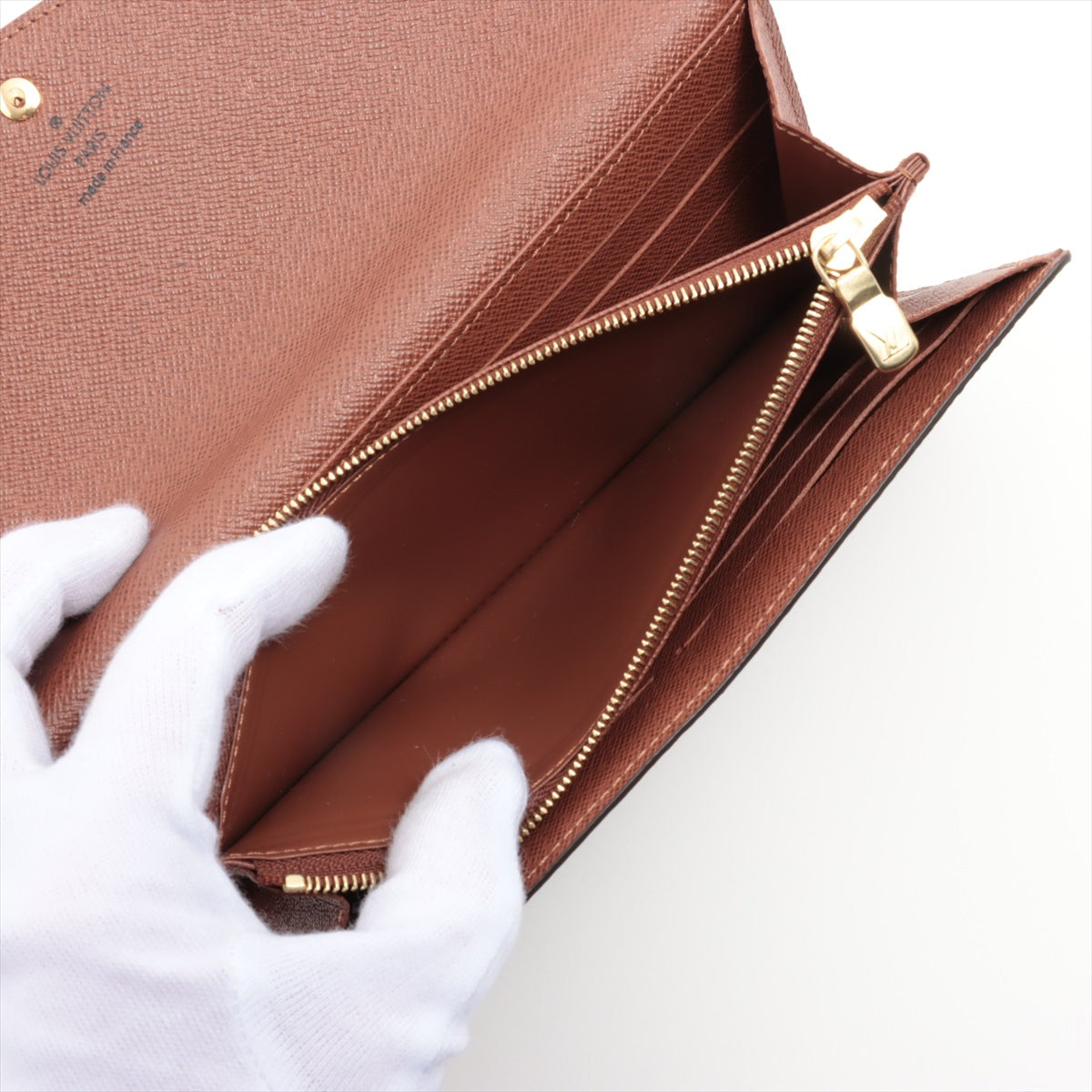 Louis Vuitton Monogram Portfolio Sarah M60531 Brown Long  Reaction Wallet