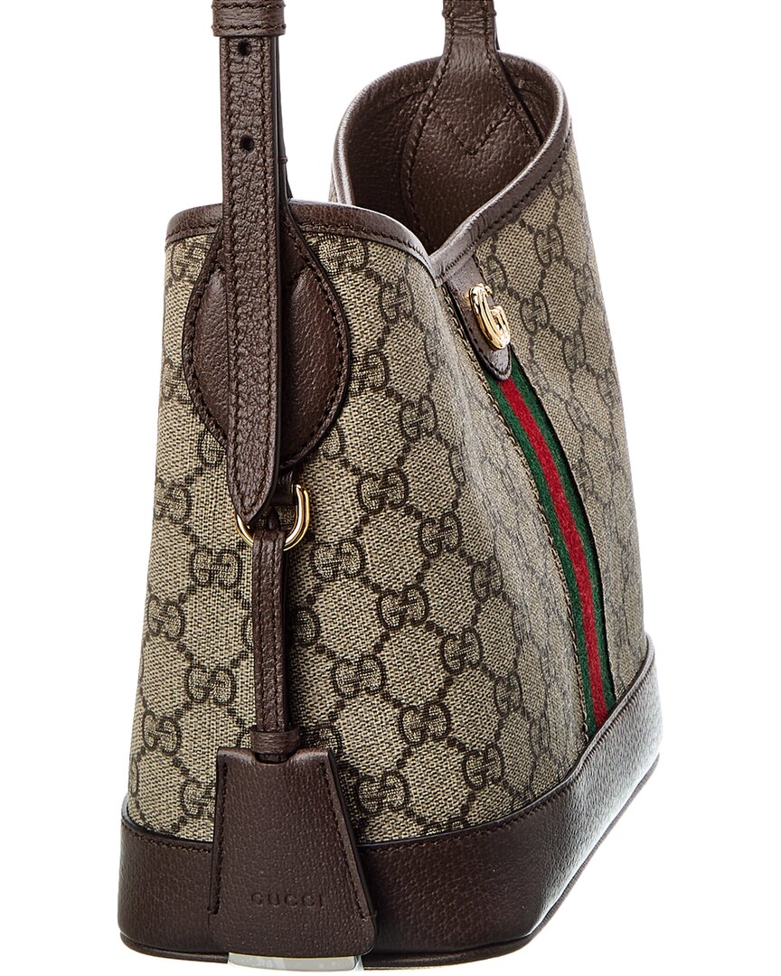 Luxury Gucci Trending 2025 Ophidia GG Small GG Supreme Canvas & Leather Shoulder Bag
