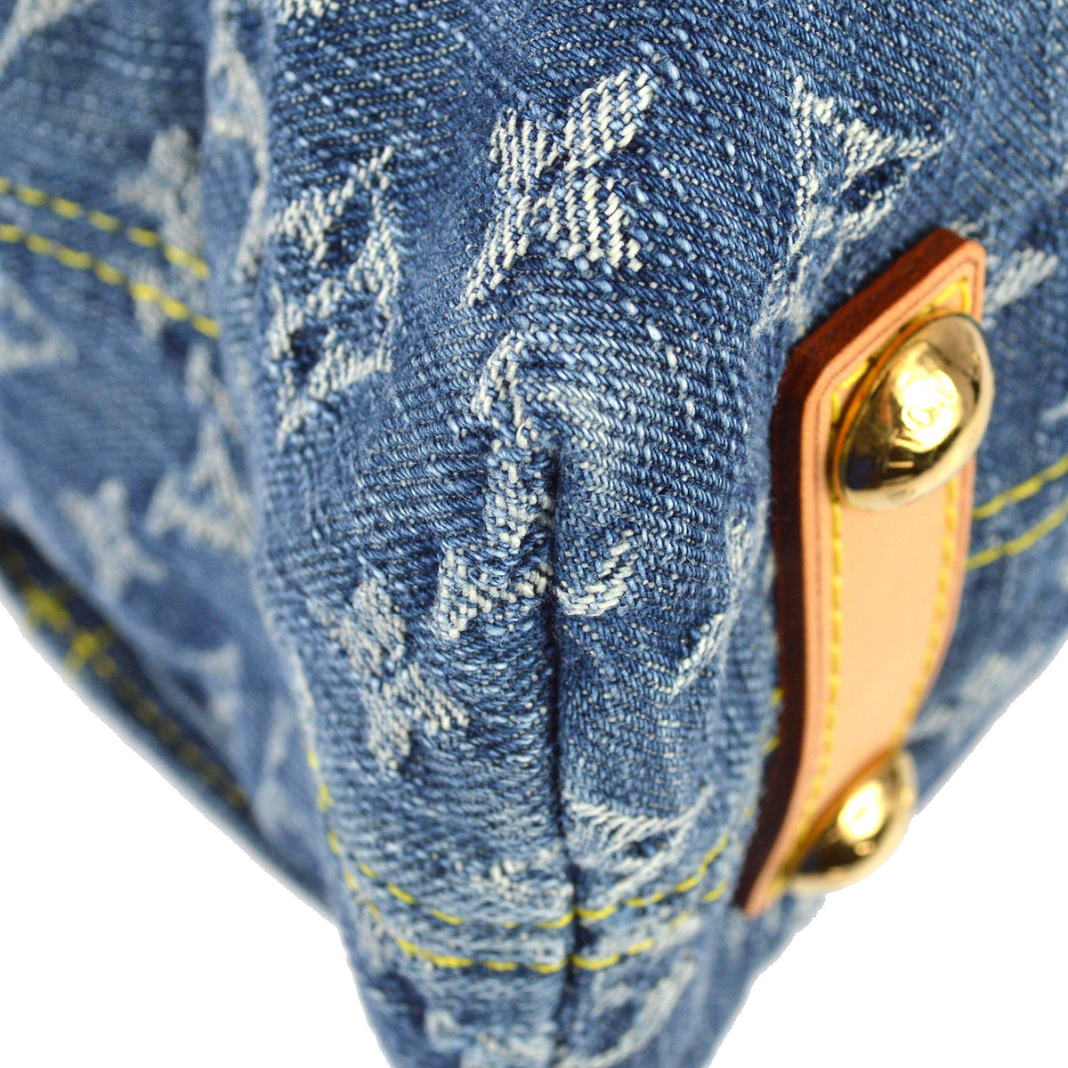 Louis Vuitton 2006 Monogram Denim Baggy GM Shoulder Bag M95048
