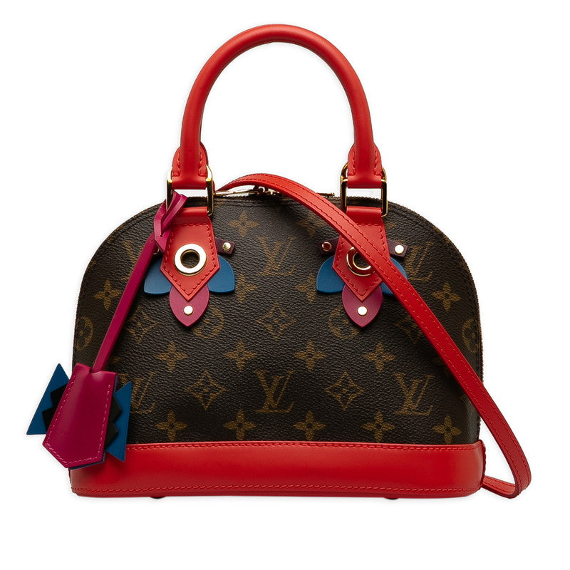 Louis Vuitton Monogram BB Handbag 2WAY M41659 Flamingo Red PVC Leather  Louis Vuitton