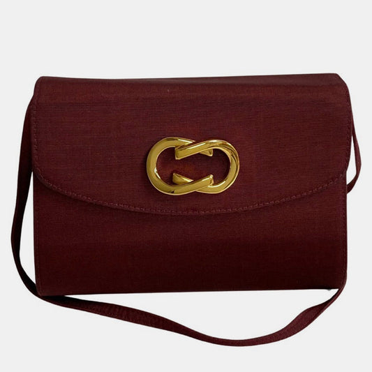 Luxury Gucci Trending 2025 Red Canvas GG Ring Crossbody Bag