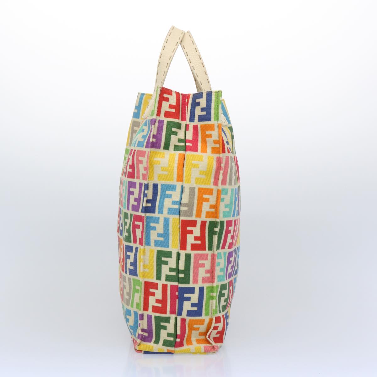 Luxury FendiZucca Canvas Hand Bag Multicolor65016