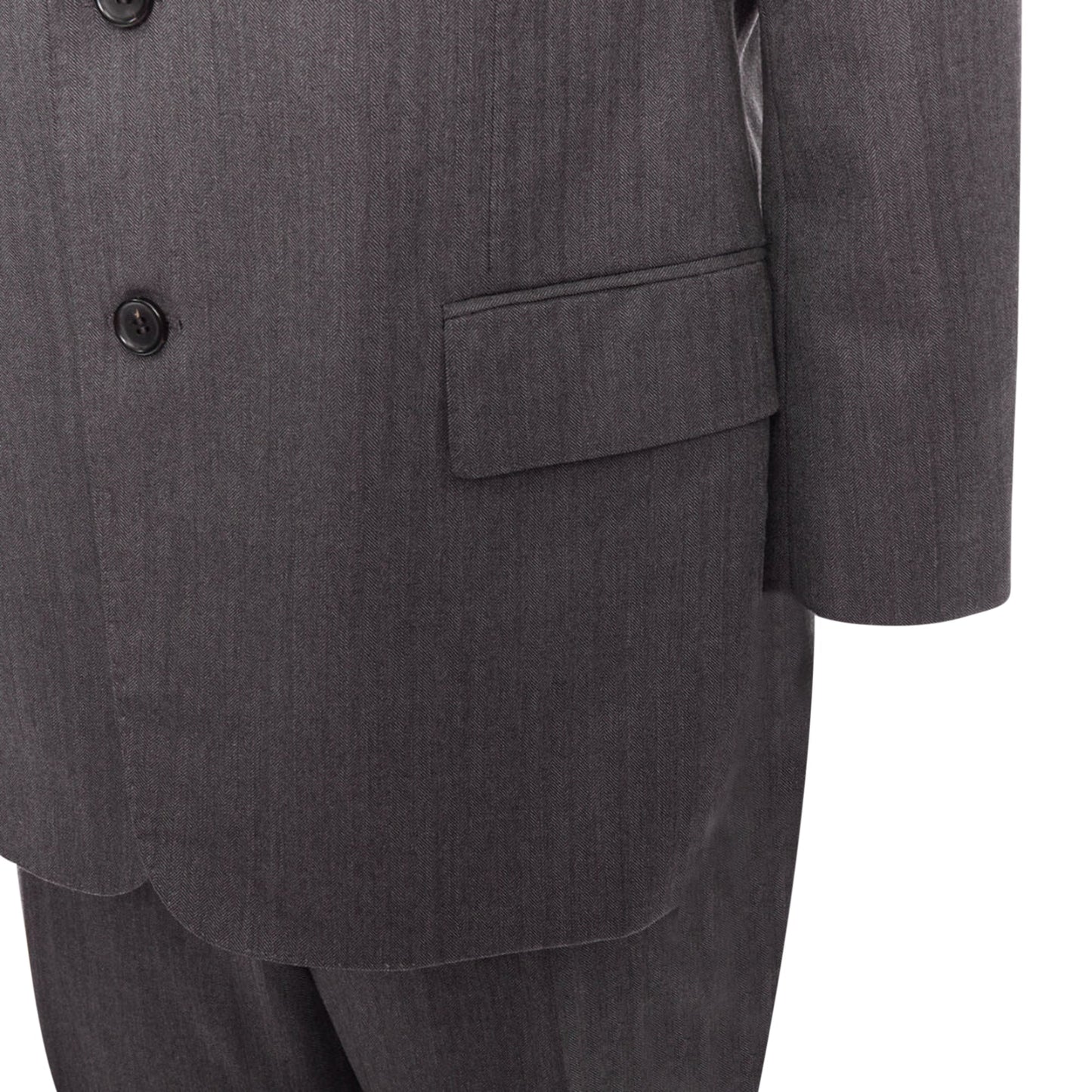 Gucci Vintage Stripe Cropped Sleeve Blazer Suit