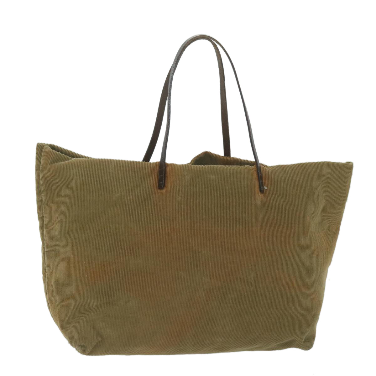 Luxury FendiTote Bag Corduroy Khaki65092