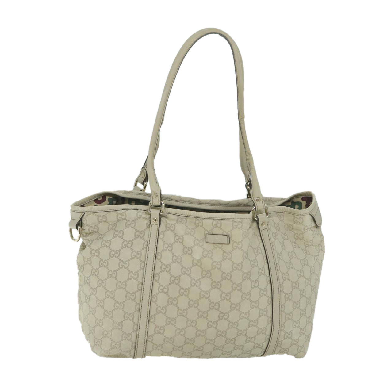 GUCCI GG Canvas Guccissima Tote Bag Cream 197953  65093