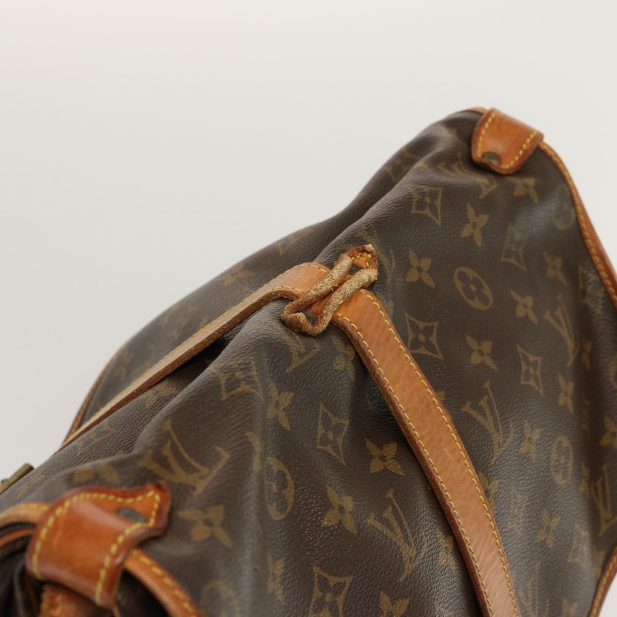 LOUIS VUITTON Monogram Saumur 35 Shoulder Bag M42254 LV 65145