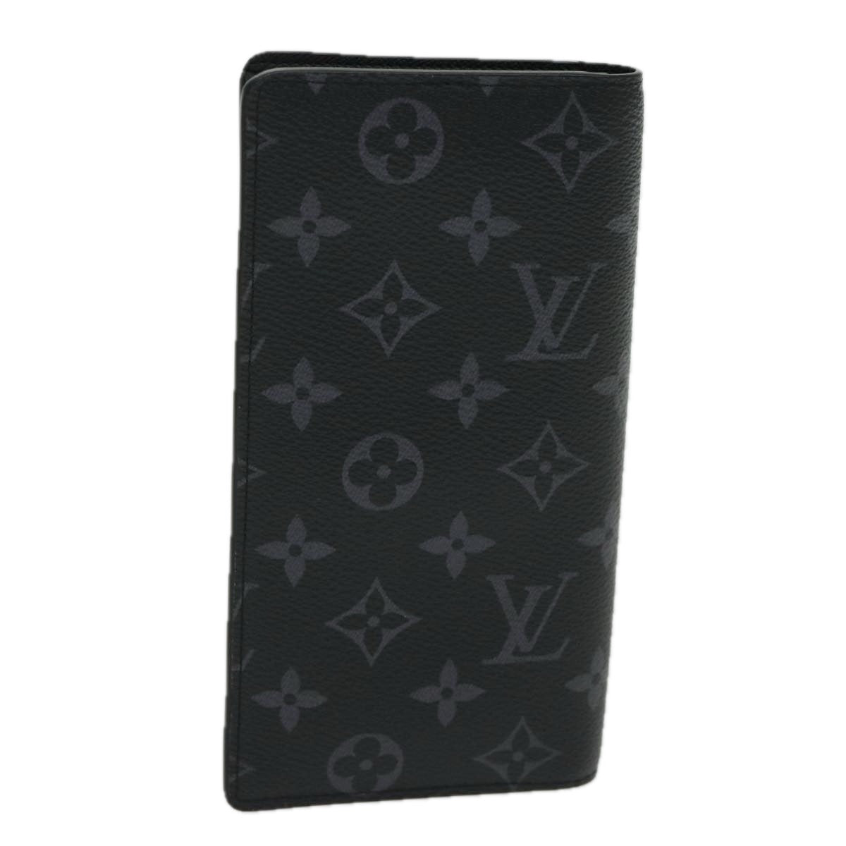 LOUIS VUITTON Monogram Eclipse Portefeuille Braza Wallet M61697 LV 65230SA