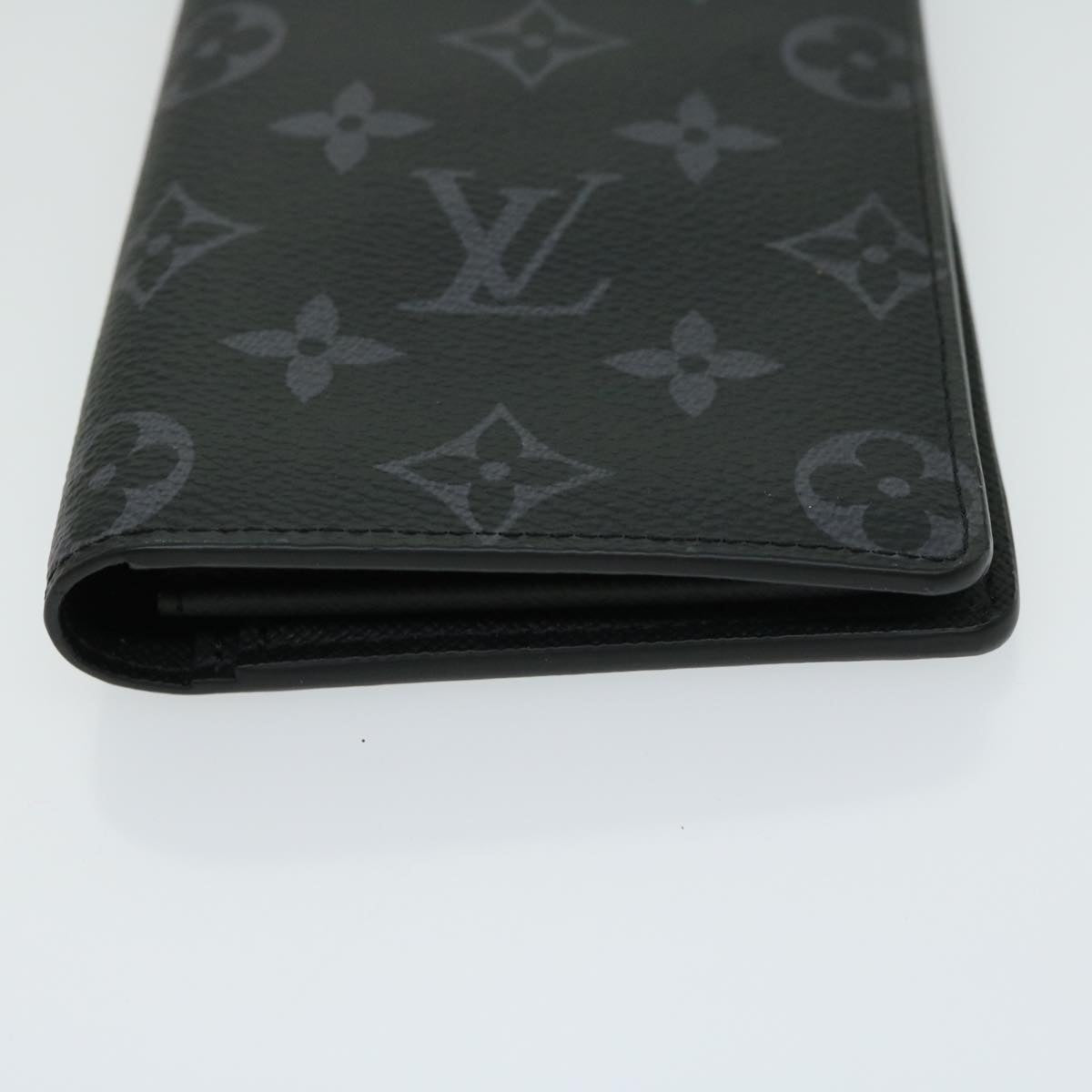 LOUIS VUITTON Monogram Eclipse Portefeuille Braza Wallet M61697 LV 65230SA