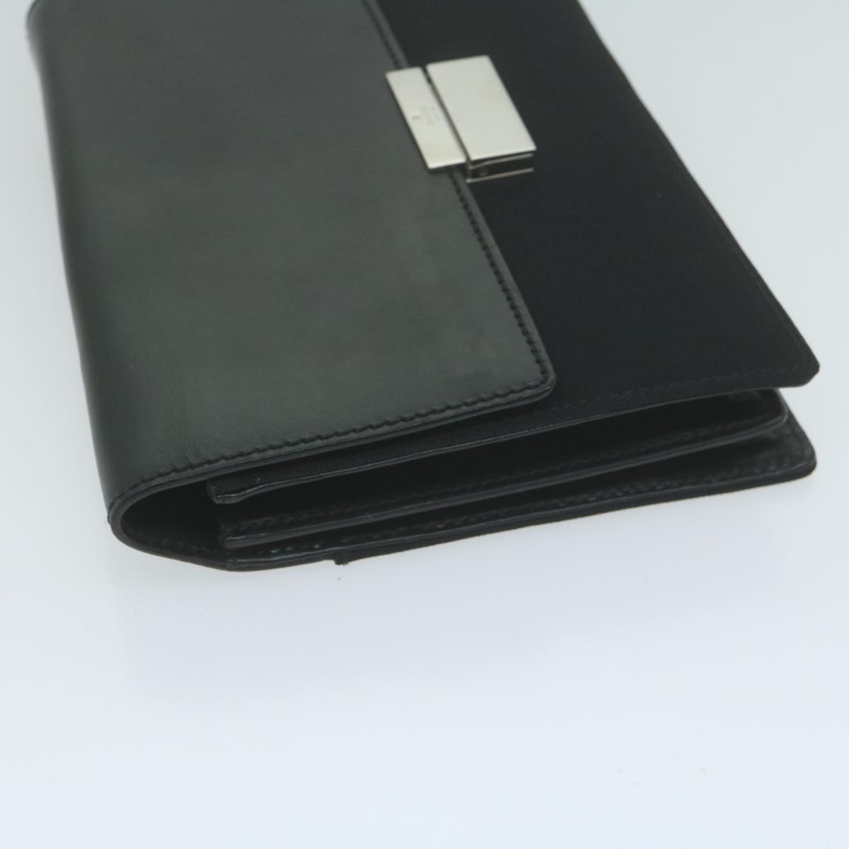 GUCCI Clutch Bag Leather Nylon Black 018 1613  65287