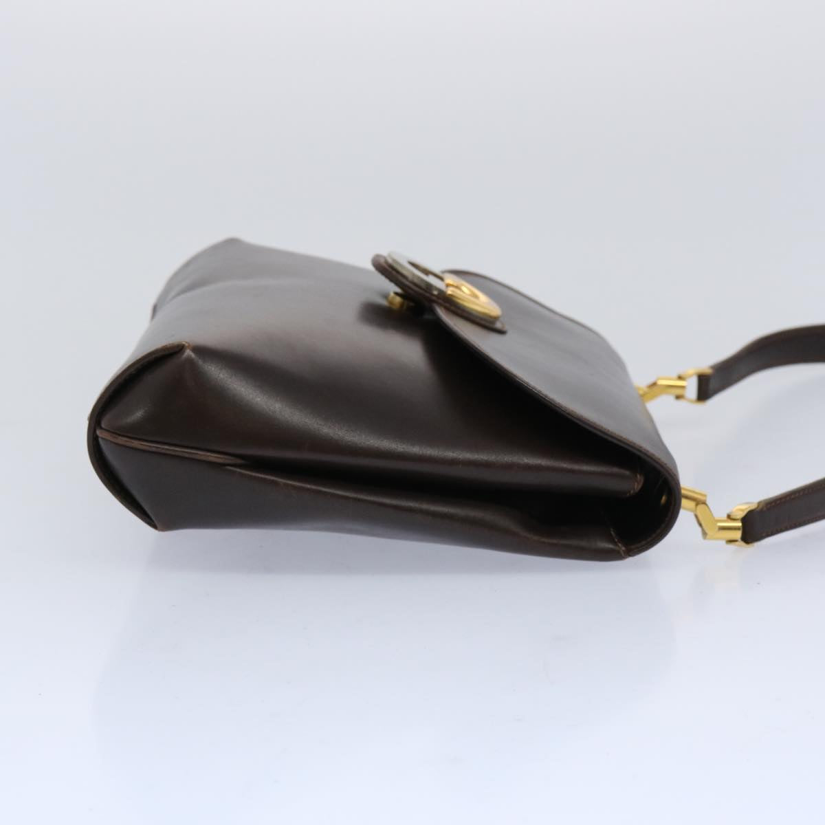 GUCCI Shoulder Bag Leather Brown  65292