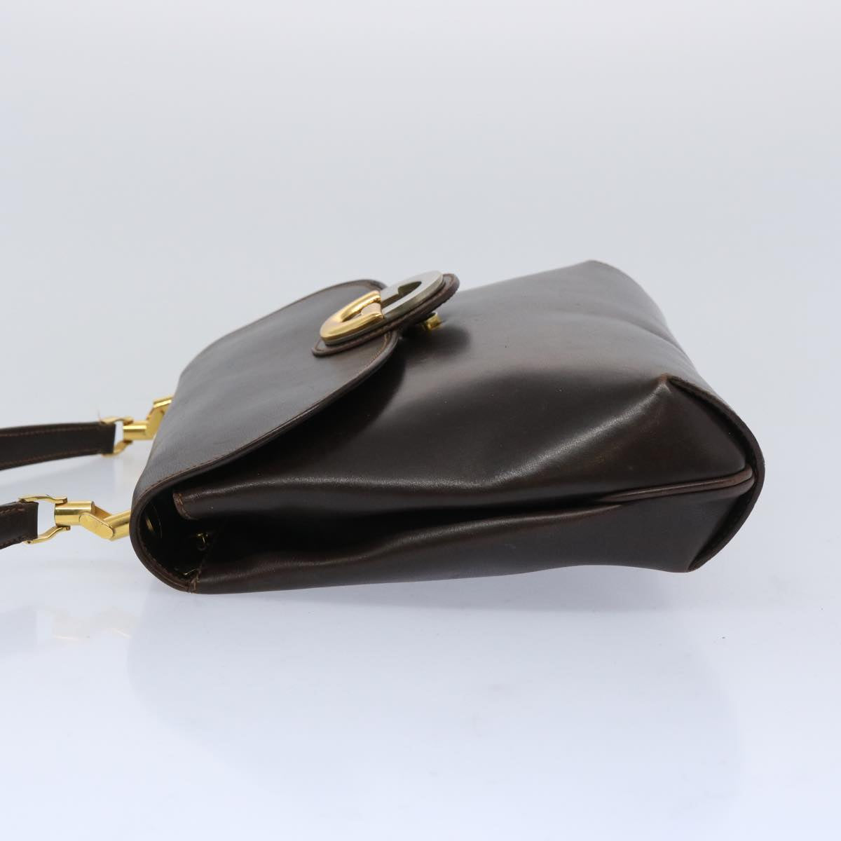 GUCCI Shoulder Bag Leather Brown  65292