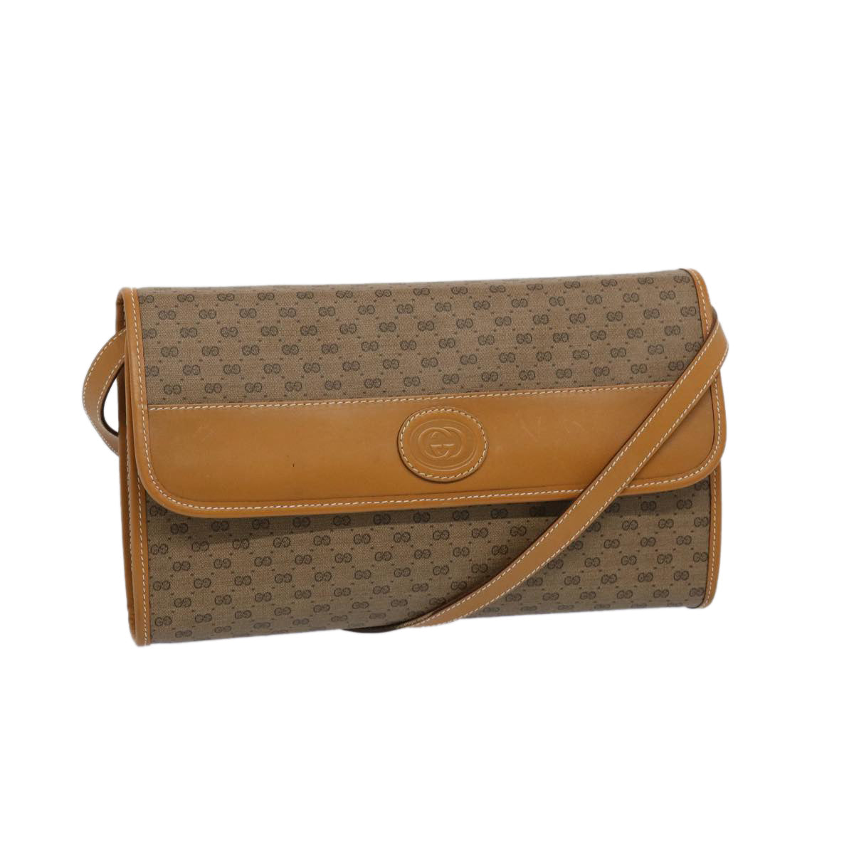 GUCCI Micro GG Supreme Shoulder Bag PVC Beige 004 261 0264  65293