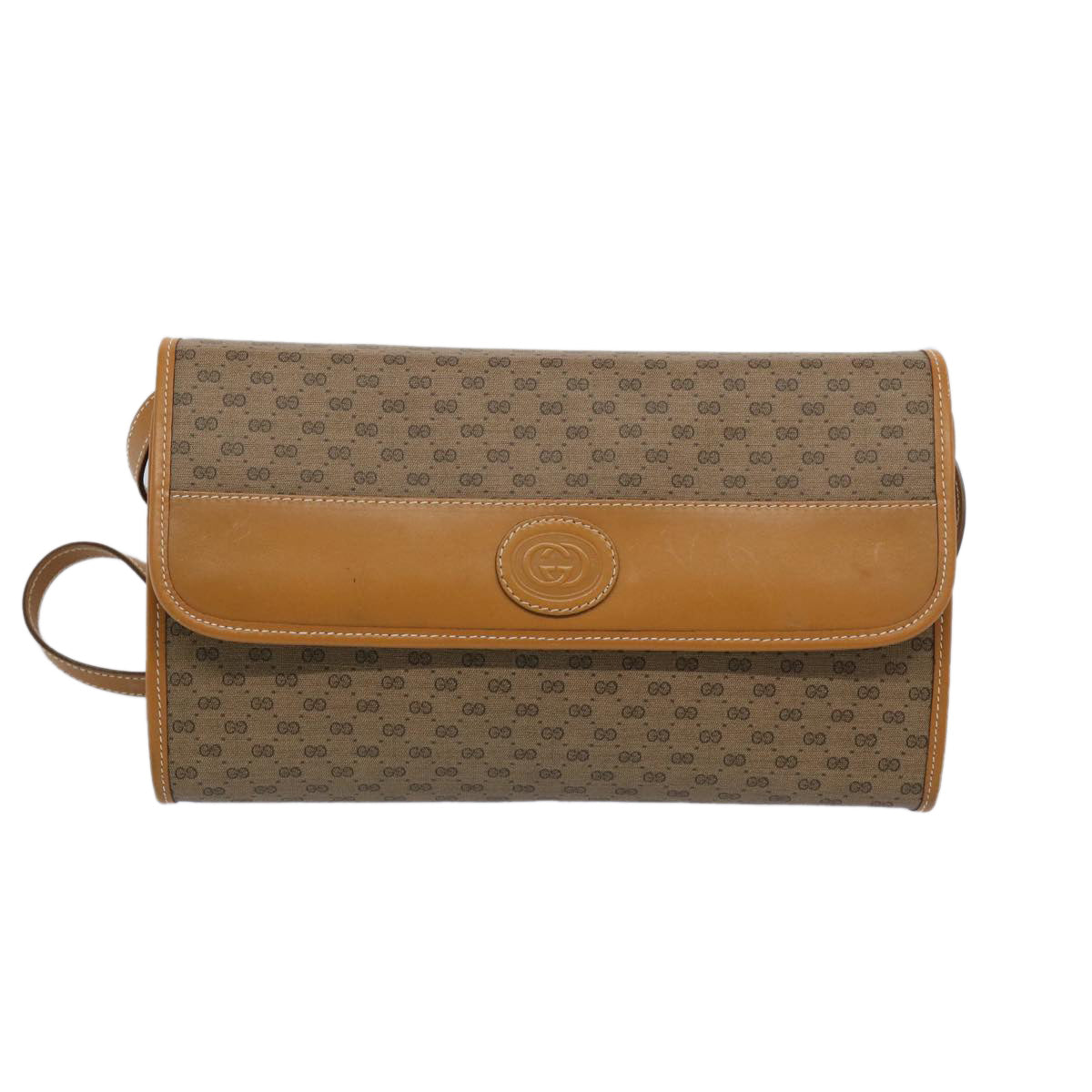 GUCCI Micro GG Supreme Shoulder Bag PVC Beige 004 261 0264  65293