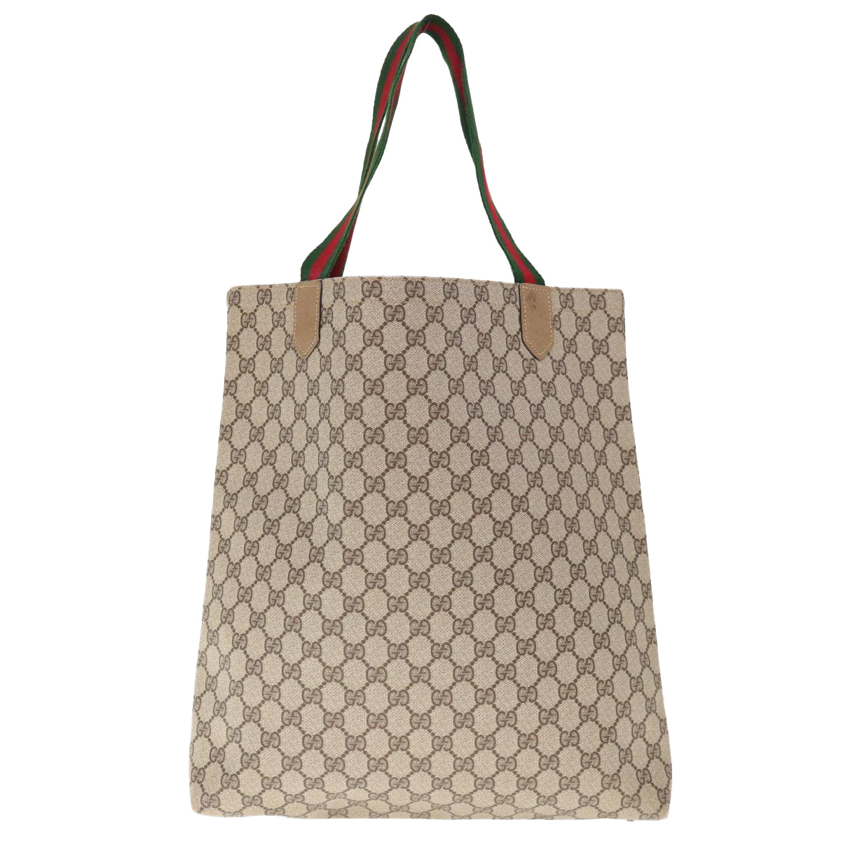 GUCCI GG Supreme Web Sherry Line Shoulder Bag Beige Green Red  65304