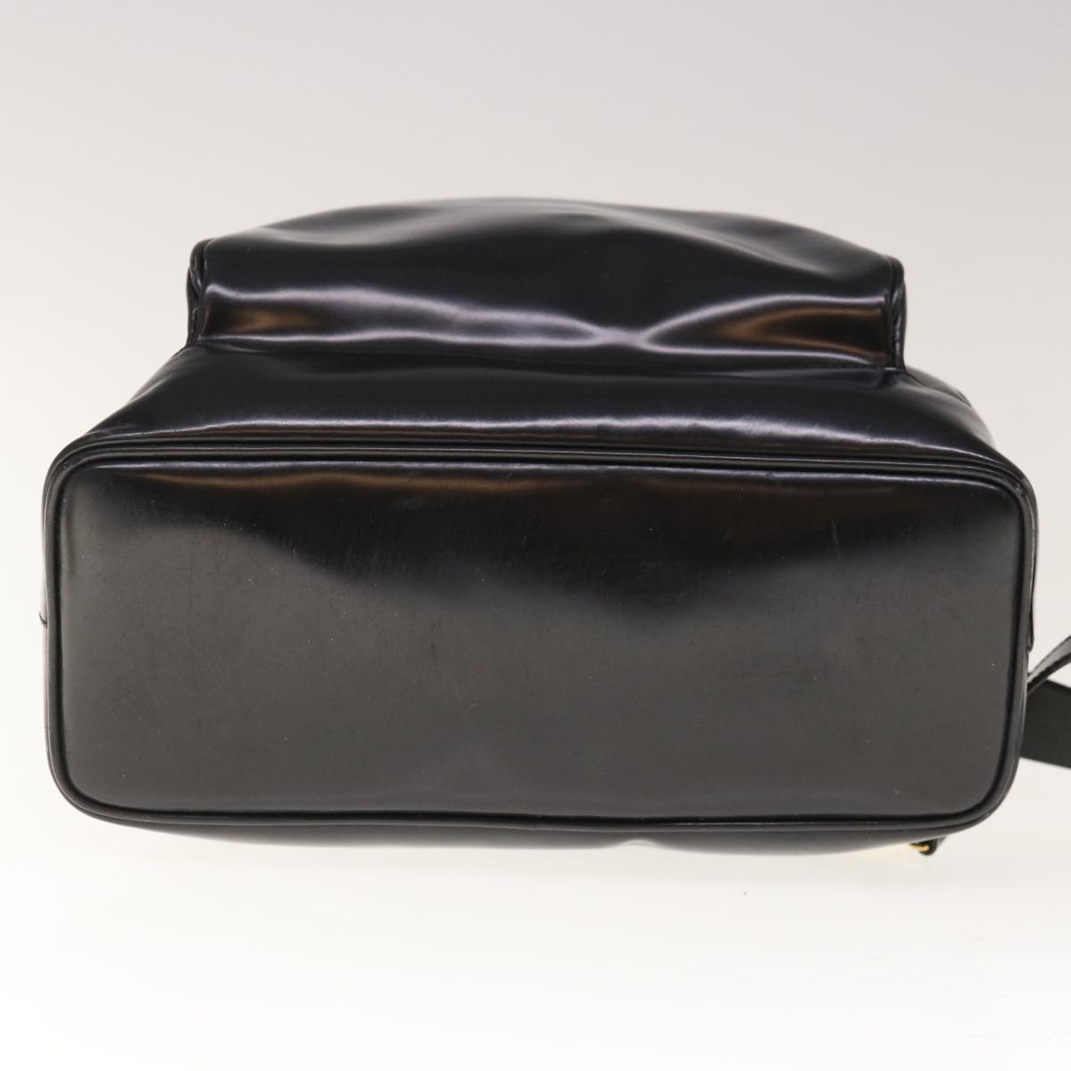 GUCCI Bamboo Backpack Enamel Black 003 3444 0027  65306