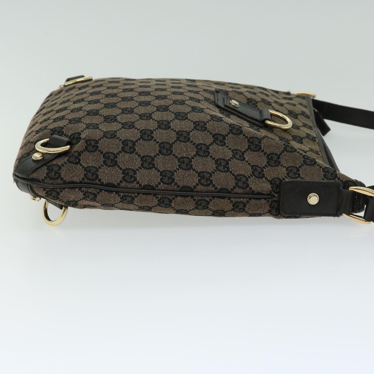GUCCI GG Canvas Shoulder Bag outlet Brown  65357