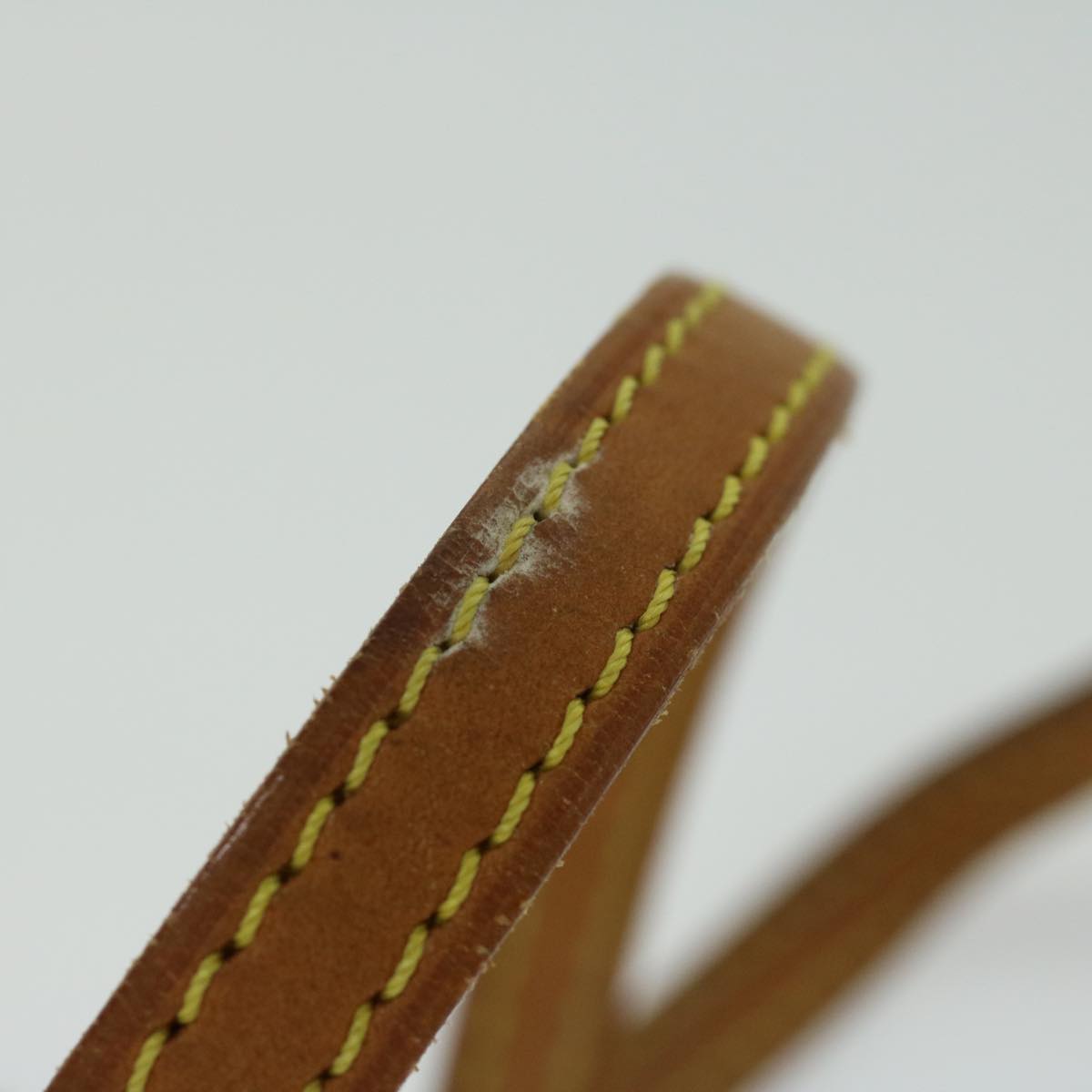 LOUIS VUITTON Shoulder Strap Leather 44.9"""""""" Beige LV 65395