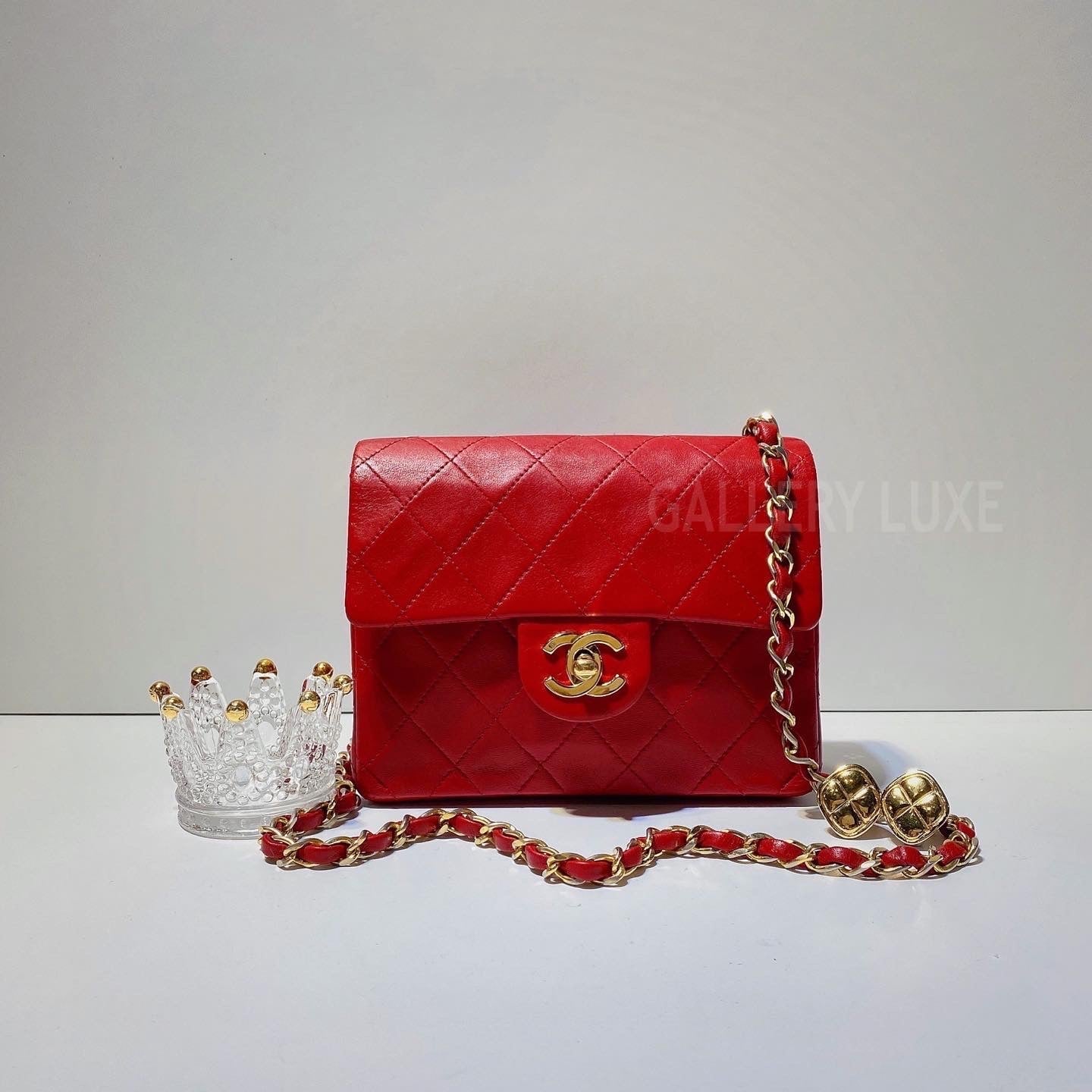 No.2930-Chanel Vintage Lambskin Classic Flap Mini 17cm