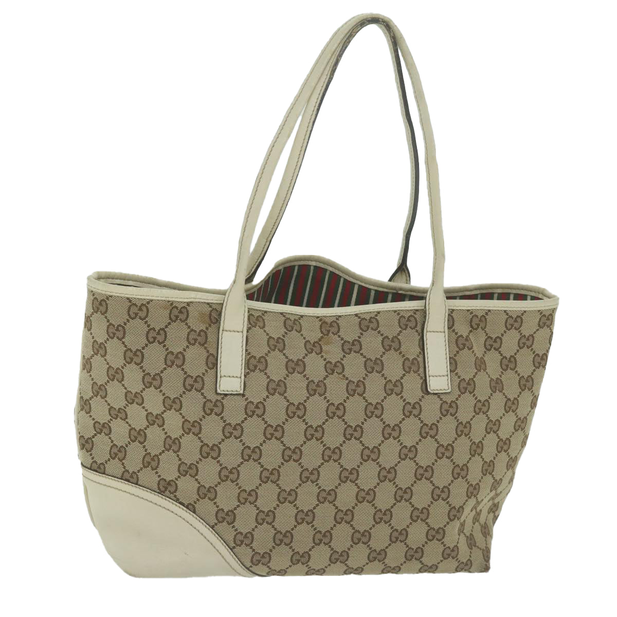 GUCCI GG Canvas Tote Bag Beige 169946  65503