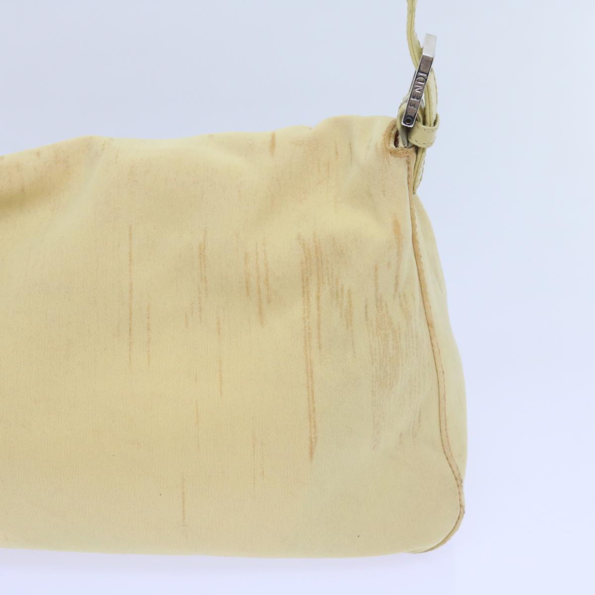 Luxury FendiMamma Baguette Shoulder Bag Nylon Yellow65559
