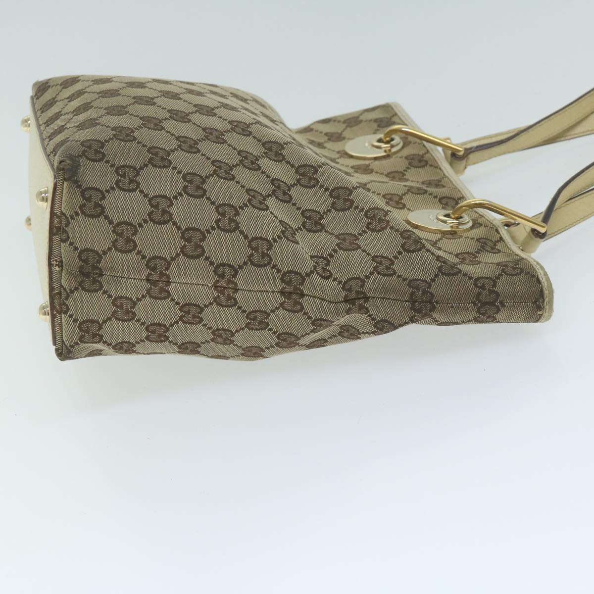 GUCCI GG Canvas Tote Bag Beige  65562