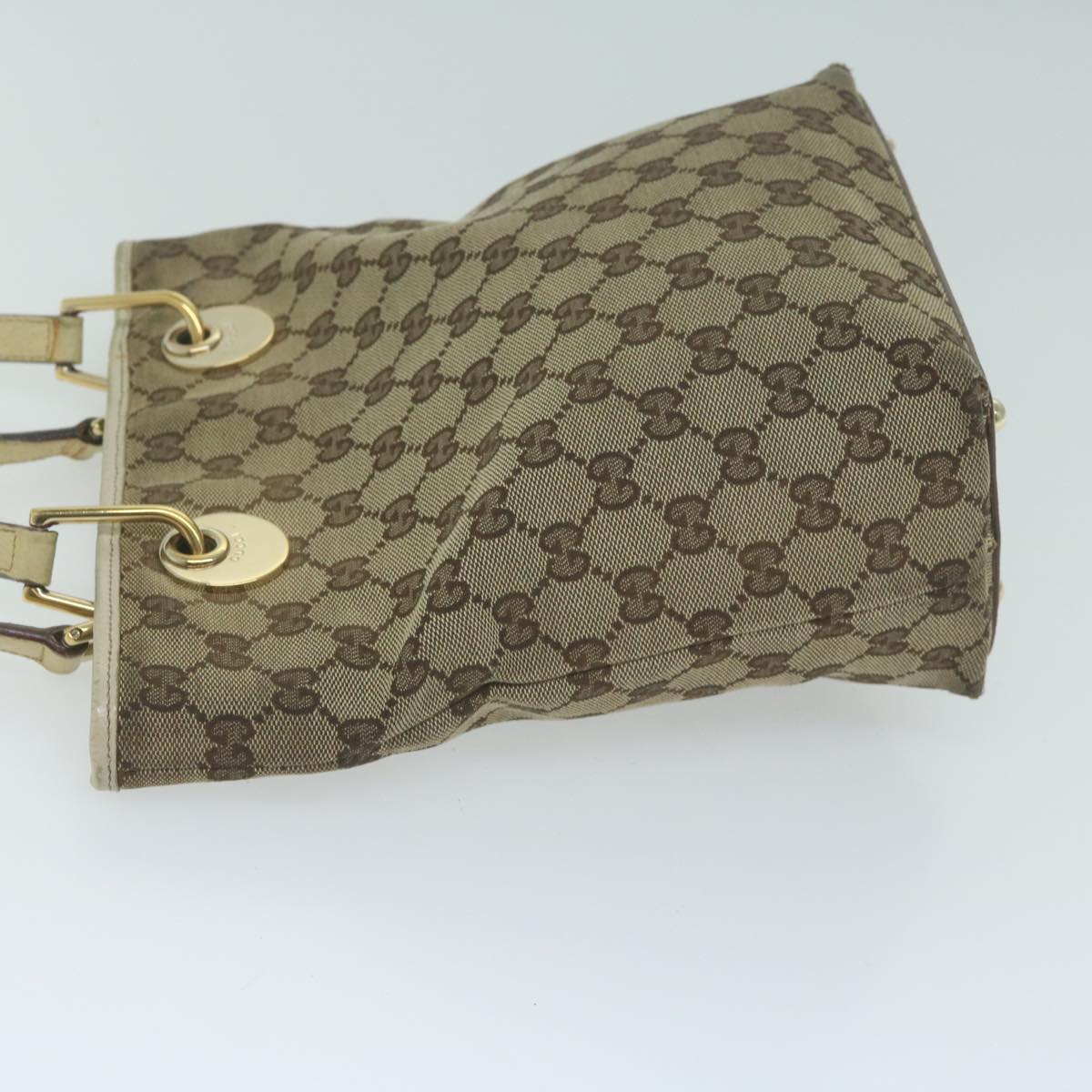 GUCCI GG Canvas Tote Bag Beige  65562