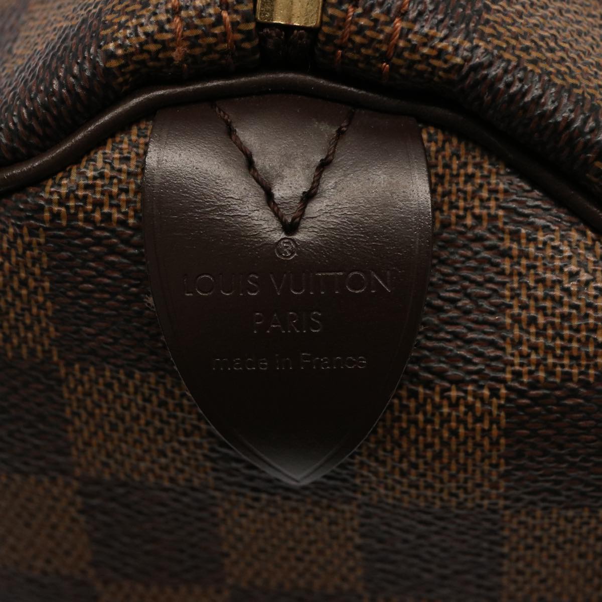 LOUIS VUITTON Damier Ebene Speedy 30 Hand Bag N41364 LV 65683