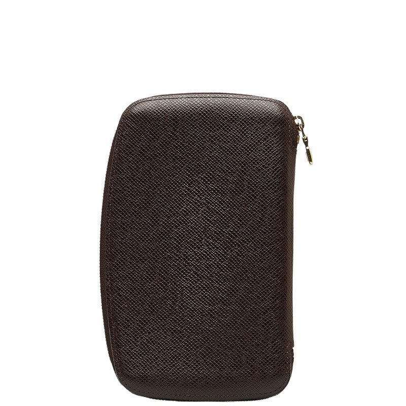 Louis Vuitton Tiger Agenda Geod Roundfassner Long Wallet M30616 Acai Berry Wine Red Leather  Louis Vuitton