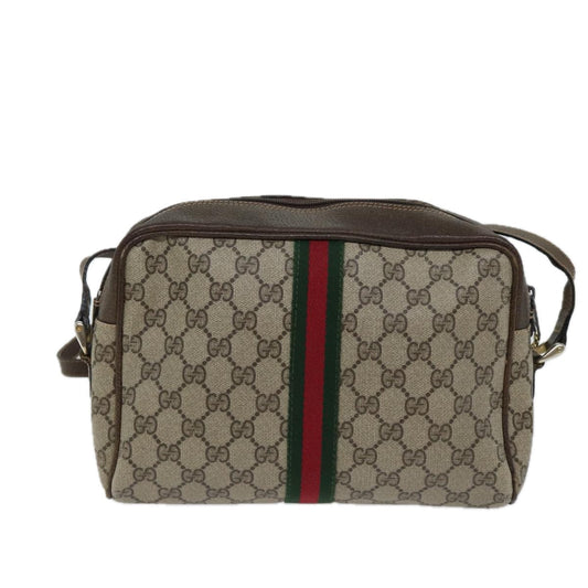 Luxury Gucci Trending 2025 GG Canvas Web Sherry Line Shoulder Bag PVC Beige Green Red