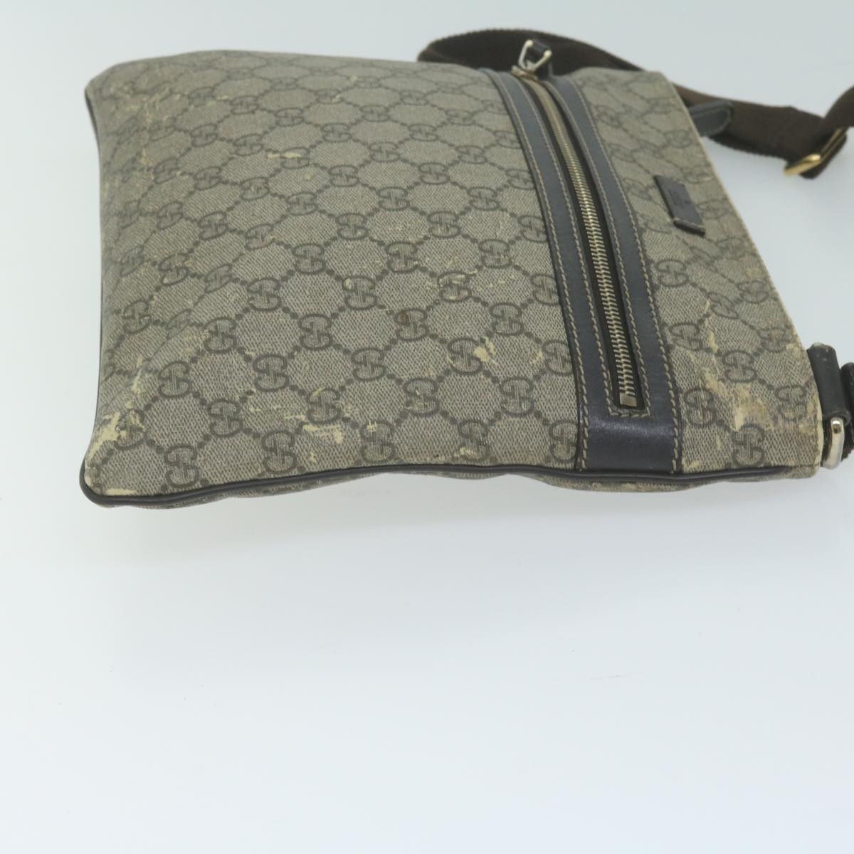 GUCCI GG Supreme Shoulder Bag PVC Beige 295257  65706