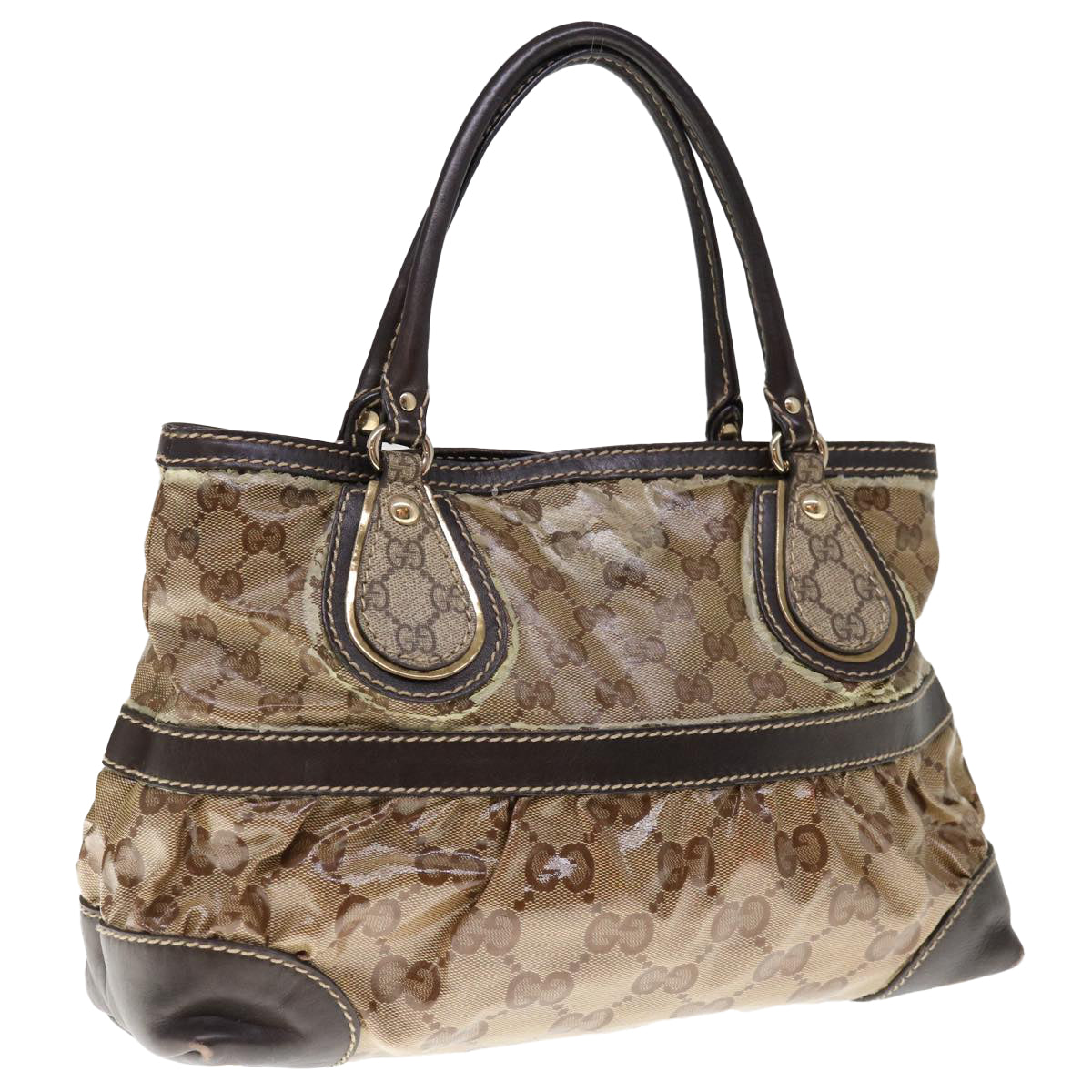 GUCCI GG Crystal Tote Bag Beige 223964  65714
