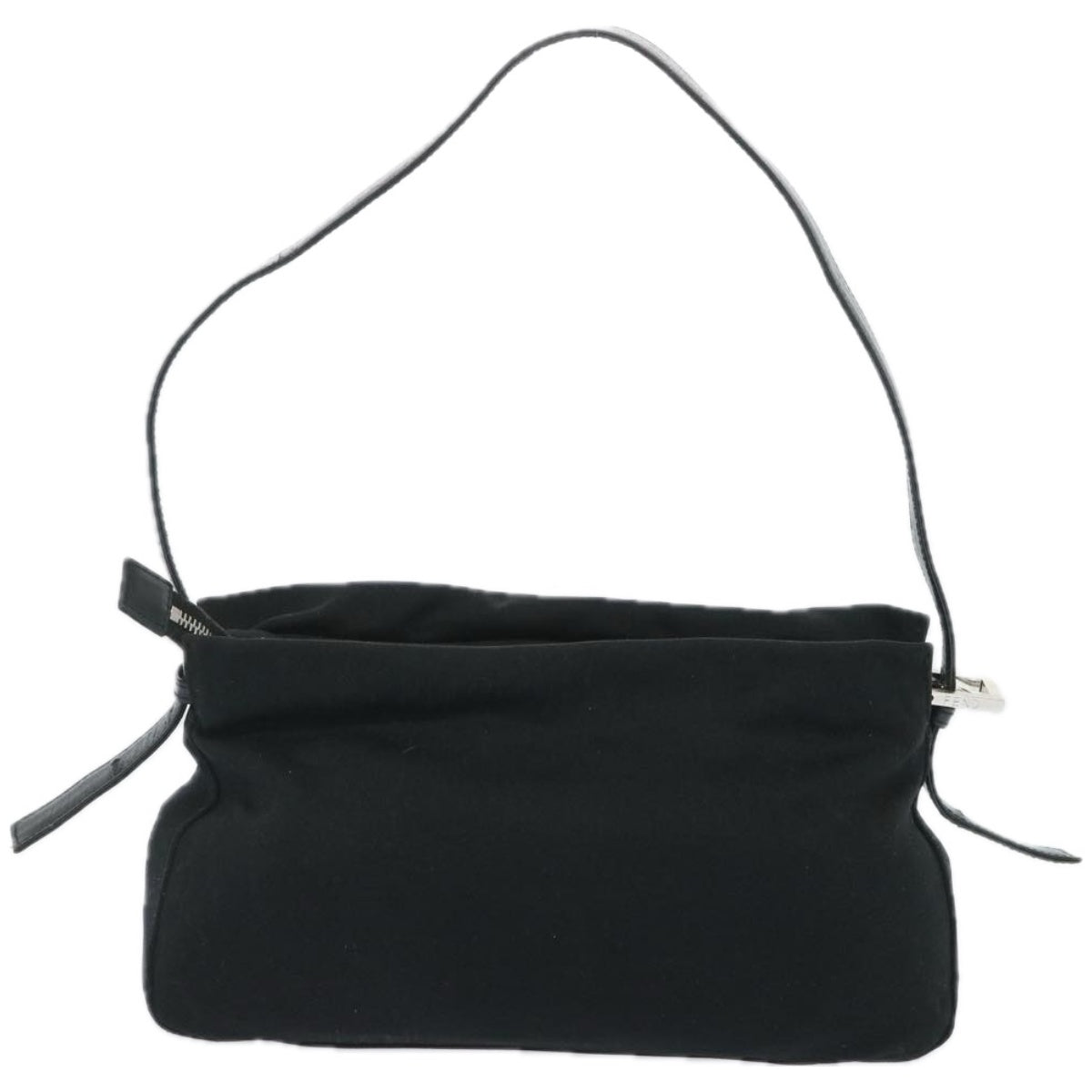 Luxury FendiMamma Baguette Shoulder Bag Nylon Black65743