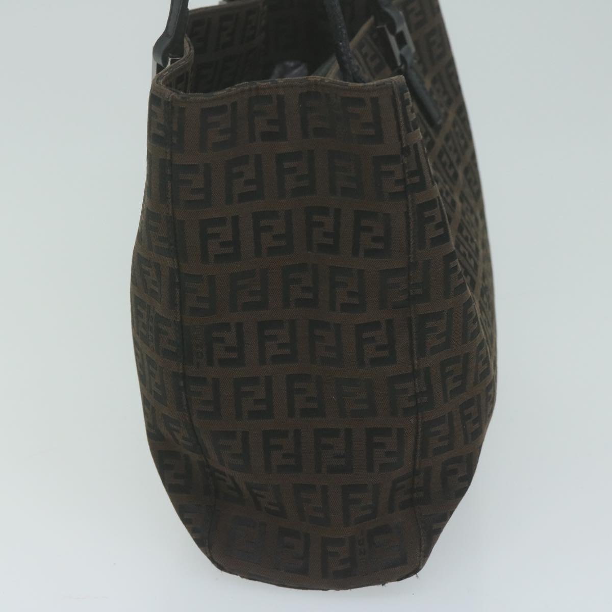 Luxury FendiZucchino Canvas Hand Bag Brown65750