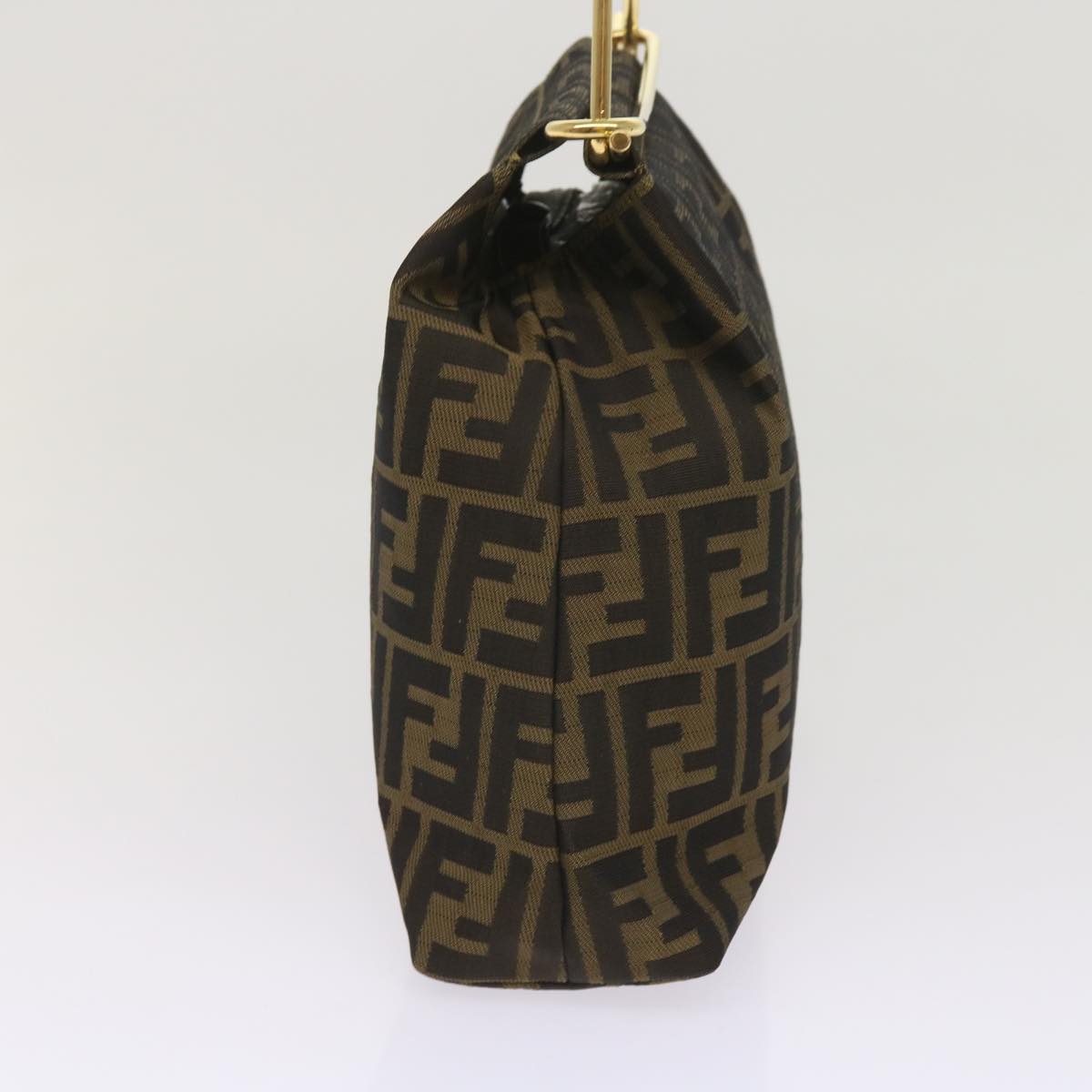 Luxury FendiZucca Canvas Hand Bag Black Brown65856
