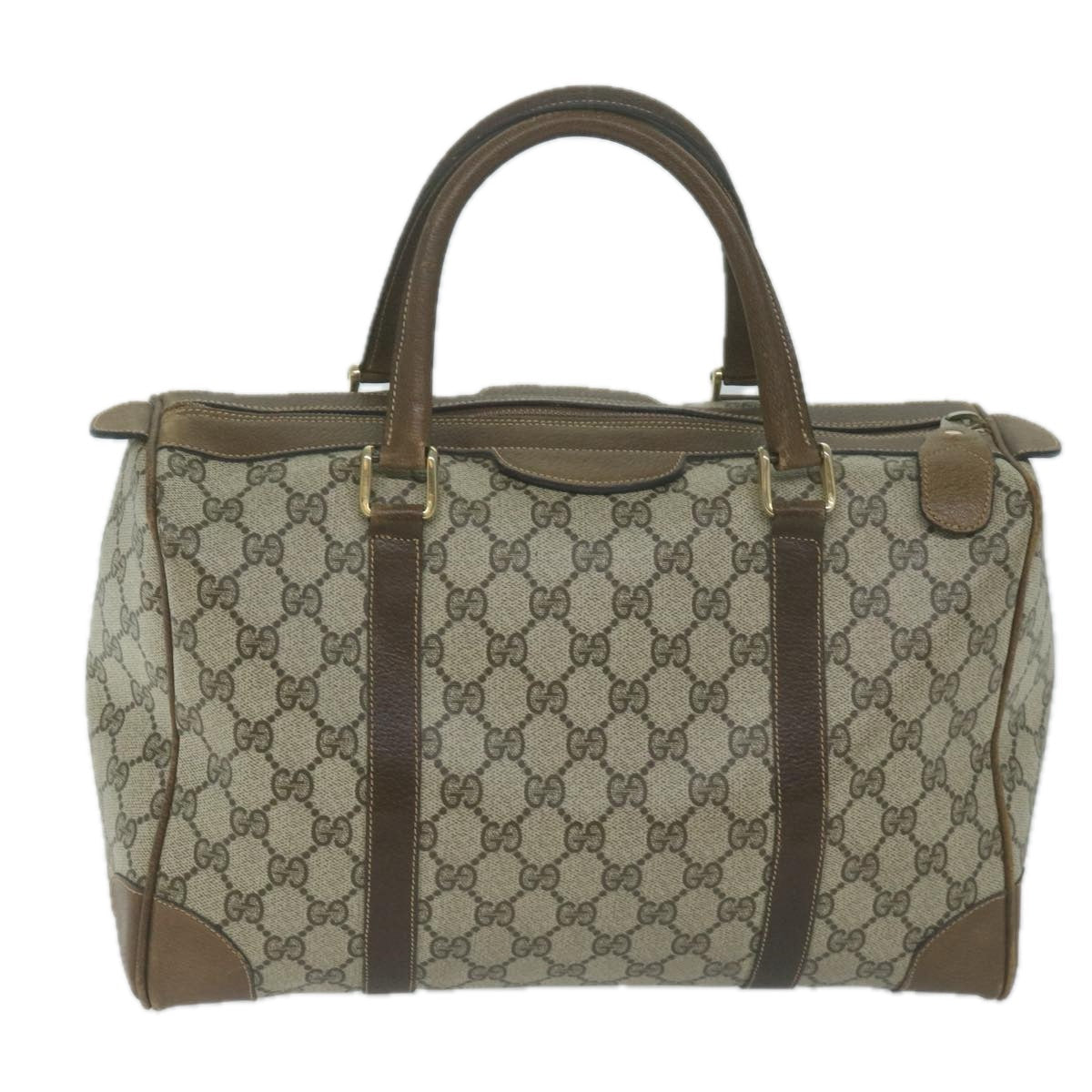 GUCCI GG Supreme Boston Bag PVC Beige  65927
